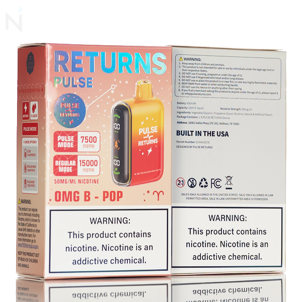 Pulse Returns 15000 Puff Disposable Vape
