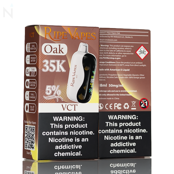 Ripe Vapes Oak 35K 35000 Puff Disposable - 18mL