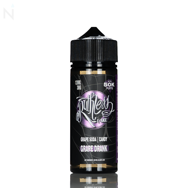 Ruthless Original E-Liquid - Grape Drank - 120mL | Only $12.99 Ruthless Original E-Liquid - Grape Drank - 120mL | Only $12.99