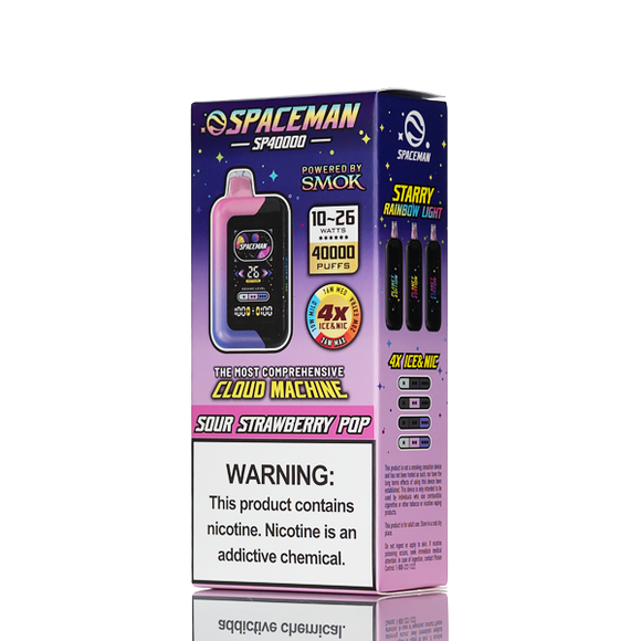Spaceman SP40K 40000 Puffs Disposable Vape - 20mL sour strawberry