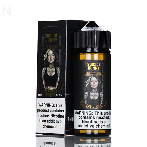 Suicide Bunny E-Liquid - Derailed - 120ml (Snickerdoodle Cookie)