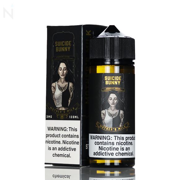 Suicide Bunny E-Liquid - Mothers Milk (Strawberry Custard) - 120ml