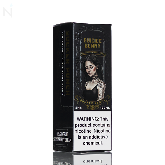 Suicide Bunny E-Liquid - Sucker Punch (Strawberry Dragonfruit Cream) - 120ml