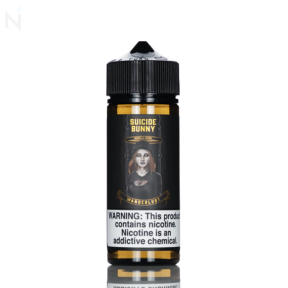 Suicide Bunny E-Liquid - Wanderlust (Vanilla Cake) - 120ml