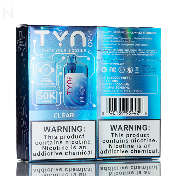 Tyn Pro 50K Disposable Vape - 18mL