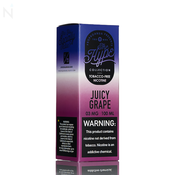 the hype vape juice by Propaganda E-Liquid - Juicy Grape - 100mL Color:White Silver Top Sellers WAKA SOPRO 20000 Puffs