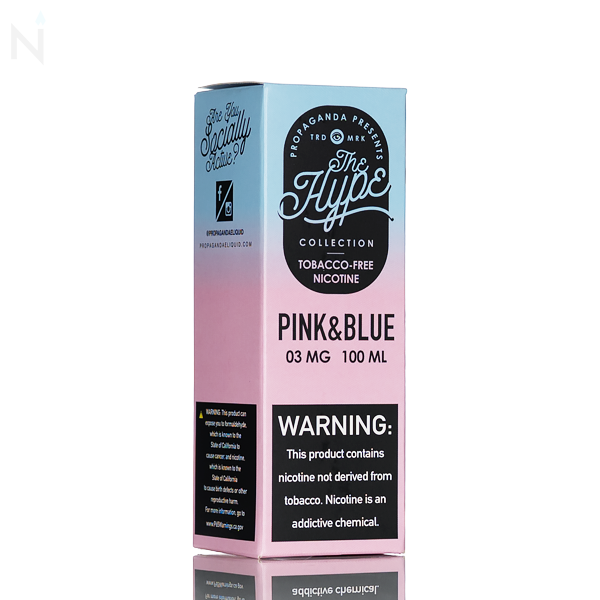 pink and blue flavor vape The HYPE by Propaganda E-Liquid & 100ml Rainbow Zelato CBD Vape 0 nicotine fume vape Select Flavor ::Rainbow Rain