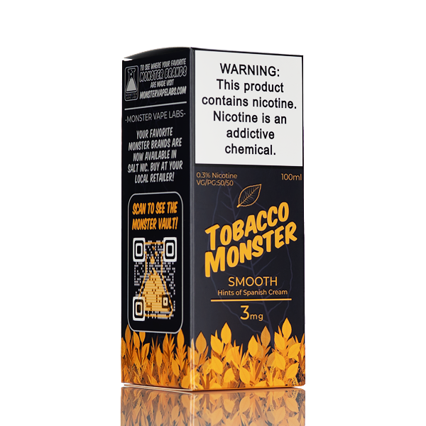 Tobacco Monster - Smooth - 100mL | USA Made Liquid Tobacco Monster - Smooth - 100mL | USA Made Liquid