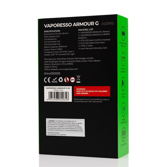 Vaporesso Armour G 80W Pod Mod Kit