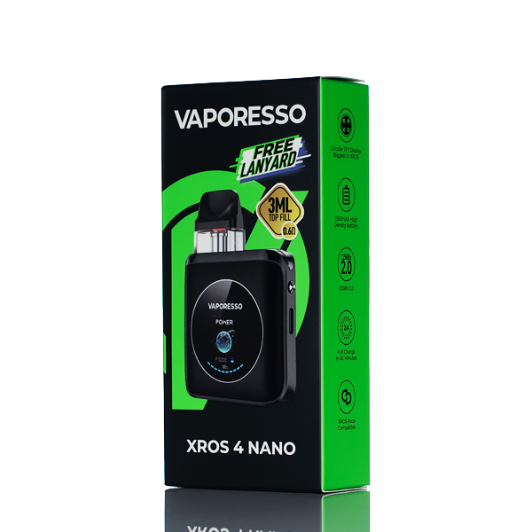 Vaporesso XROS 4 Nano 30W Pod System | Vape Starter Kit Vaporesso XROS 4 Nano 30W Pod System | Vape Starter Kit
