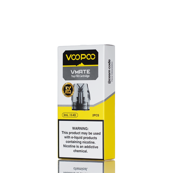 VooPoo Vmate Top Fill Replacement Pods | 3X Coil Lifespan Technology VooPoo Vmate Top Fill Replacement Pods | 3X Coil Lifespan Technology