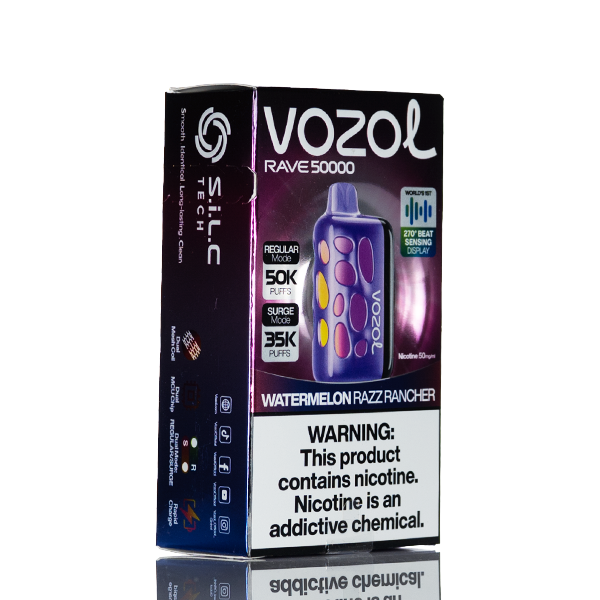 Vozol Rave 50K 50000 Puffs Disposable Vape - 20mL | 5% Salt Nic Vozol Rave 50K 50000 Puffs Disposable Vape - 20mL | 5% Salt Nic