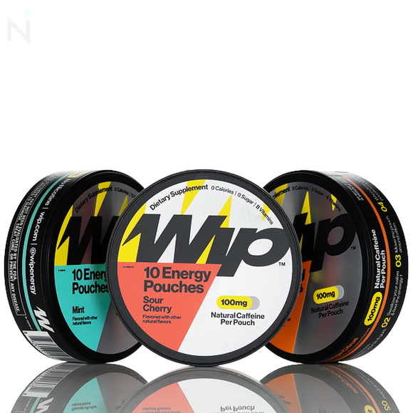 WIP Caffeine Pouches - 100mg & 200mg Strength Options