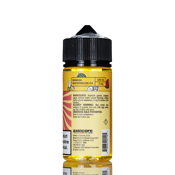 Yogi Blends E-Liquid - Banana Watermelon Ice - 100mL | E-Liquid Yogi Blends E-Liquid - Banana Watermelon Ice - 100mL | E-Liquid