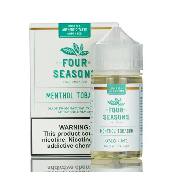 Non Nicotine Menthol Vape Four Seasons - No Nicotine Vape Juice - 60ml Non Nicotine Menthol Vape Four Seasons - No Nicotine Vape Juice - 60ml