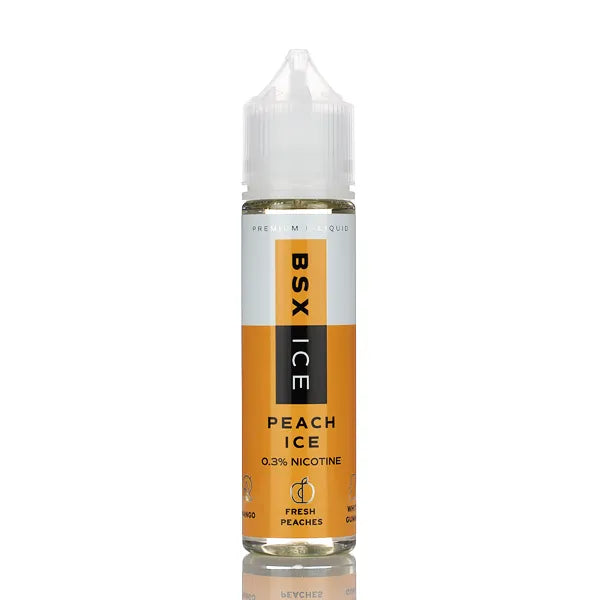 BSX Vapor E-liquid - Peach Ice - 60ml | Chilled Vape Juice BSX Vapor E-liquid - Peach Ice - 60ml | Chilled Vape Juice