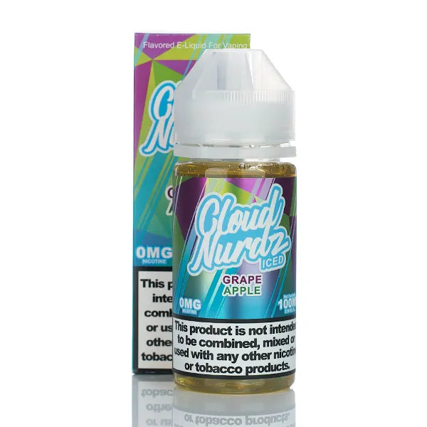 Cloud Nurdz ICED E-Liquid - No Nicotine Vape Juice - 100ml - 0