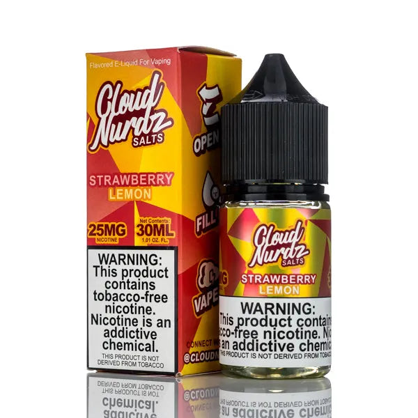 Cloud Nurdz Salts E-Liquid - Strawberry Lemon - 30ml
