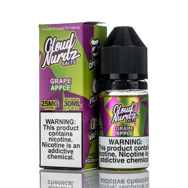 Cloud Nurdz Salts E-Liquid - Grape Apple - 30ml