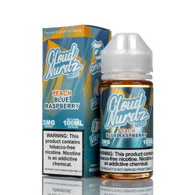 Cloud Nurdz E-Liquid - Peach Blue Raspberry Iced - 100ml