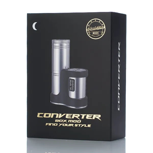 Ambition Mods Converter 50W SBS Box Mod Tube Mod | Vape Mod Kit Ambition Mods Converter 50W SBS Box Mod Tube Mod | Vape Mod Kit