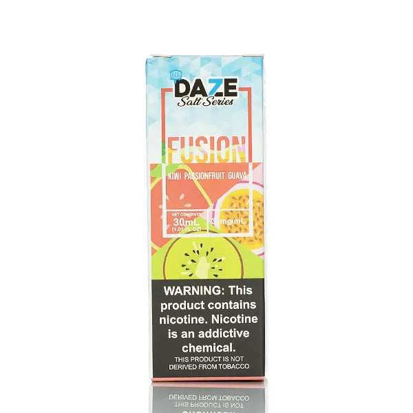 kiwi passionfruit guava vape juice 7 Daze Fusion TFN Salts - Kiwi Passionfruit Guava ICED - 30ml