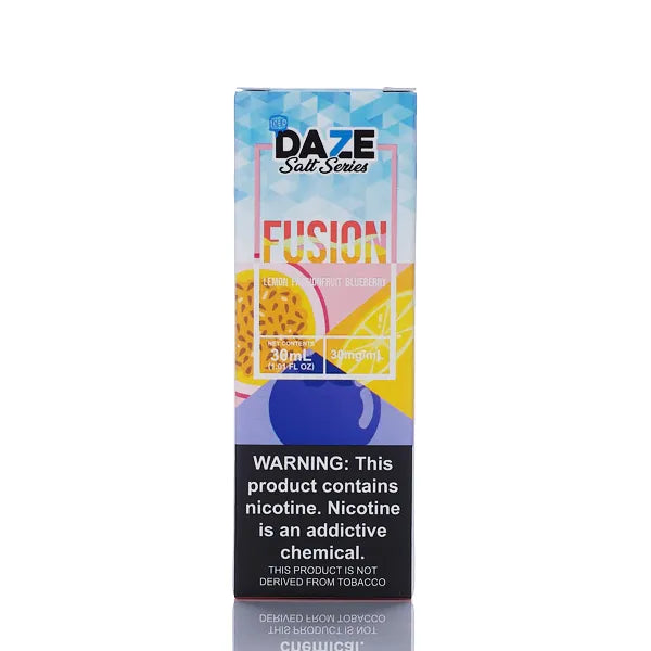 7 Daze Fusion TFN Salt - Lemon Passionfruit Blueberry ICED - 30ml