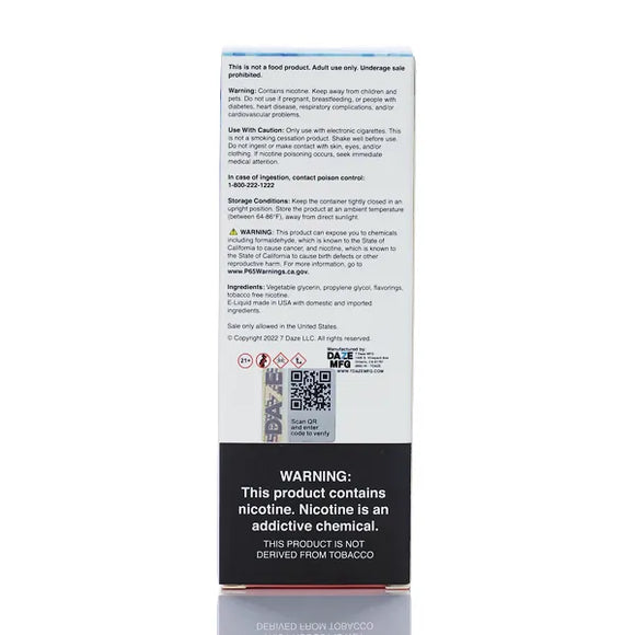 7 Daze Fusion TFN - Orange Yuzu Tangerine ICED - 100ml