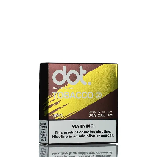 dotMod Switch By dot. Disposable 2000 Puffs Pre-Filled Pods | Tobacco dotMod Switch By dot. Disposable 2000 Puffs Pre-Filled Pods | Tobacco