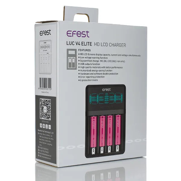 Efest LUC V4 Elite - Four Bay LCD Universal Charger
