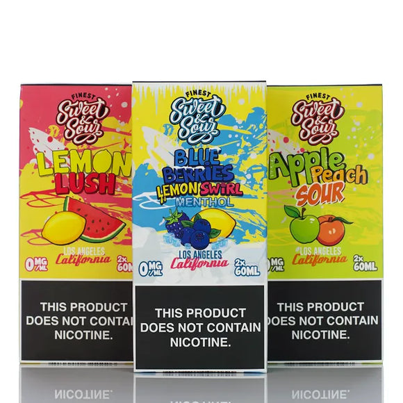 The Finest E-Liquid Sweet & Sour - No Nicotine Vape Juice - 120ml