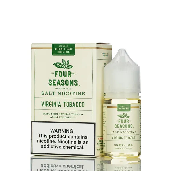 Nicotine Salt E Liquid American Tobacco SALT - Four Seasons - 30mL - Element  Vape Four Seasons Salt Nicotine - Virginia Tobacco - 30ml Price Australia