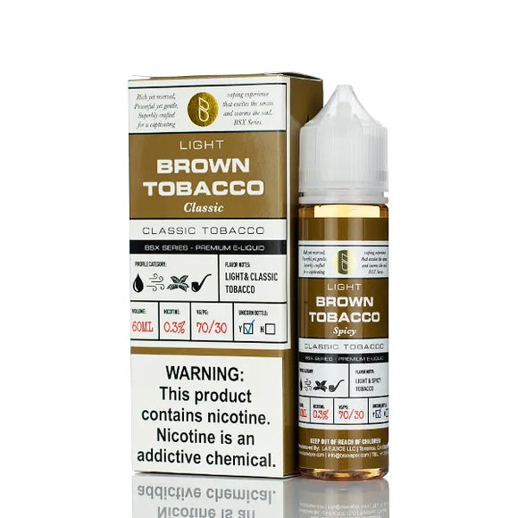 Glas Basix E-Liquid - Brown Tobacco - 60ml