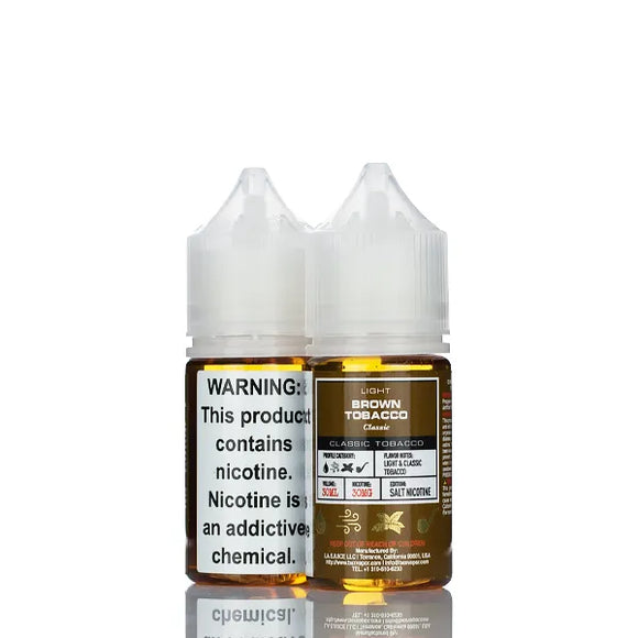 Glas Basix Salt Nic - Brown Tobacco - 30ml