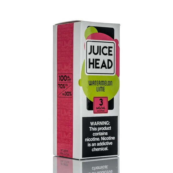 Juice Head E-Liquid - Watermelon Lime - 100ml - 0