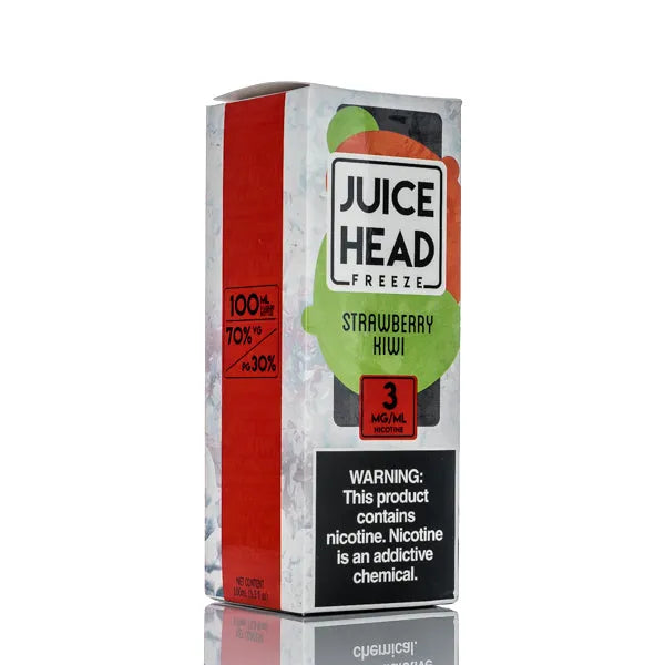 Juice Head Freeze E-Liquid - Strawberry Kiwi Freeze - 100ml - 0