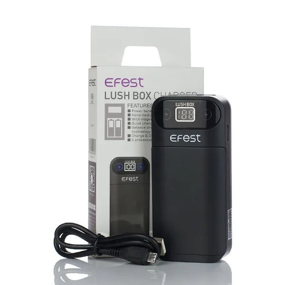 Efest LUSH BOX 2-Bay Charger + Power Bank Feature