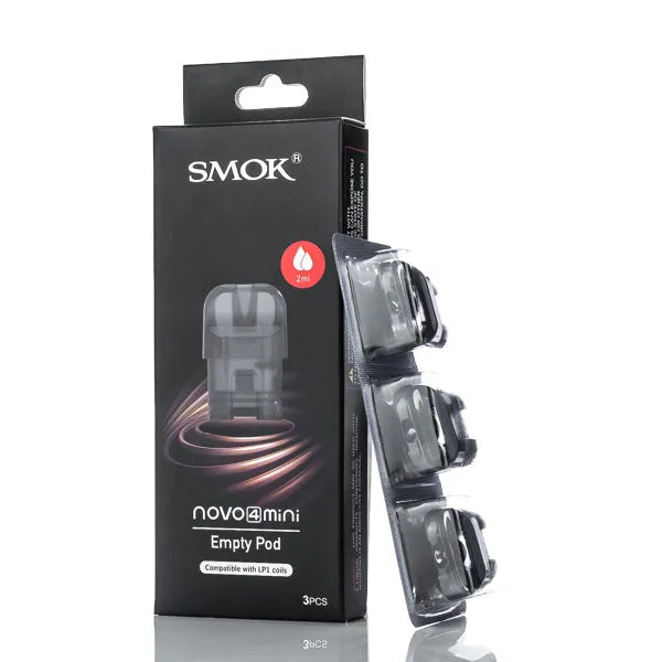 smok 4 pod Novo Mini Replacement Pods The New and Improved emailsegment_nicsalt Color:[Digi Pro] Gunmetal Gray