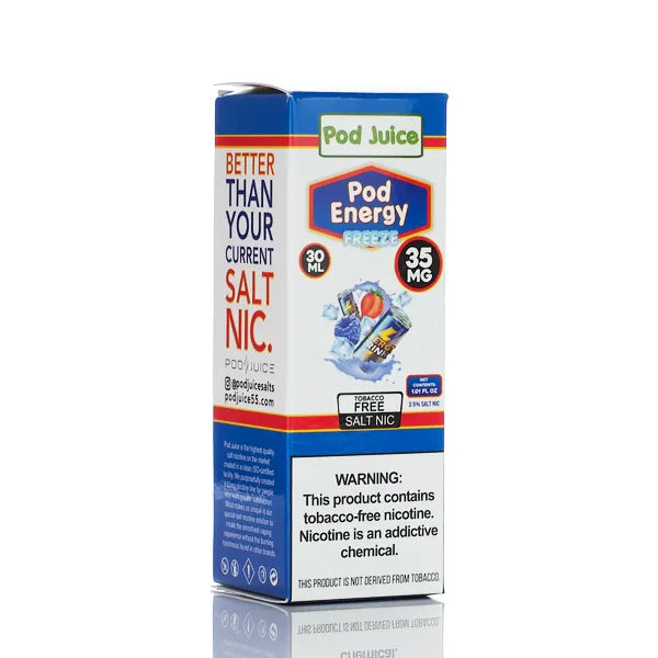 Pod Juice Salt - Pod Energy Freeze - 30ml | Nicotine Salt E-Liquid Pod Juice Salt - Pod Energy Freeze - 30ml | Nicotine Salt E-Liquid