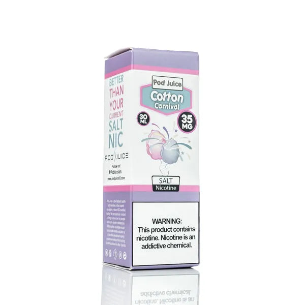 Pod Juice Juicy Salt - Cotton Clouds - 30ml | Salt Nic Vape Juice Pod Juice Juicy Salt - Cotton Clouds - 30ml | Salt Nic Vape Juice