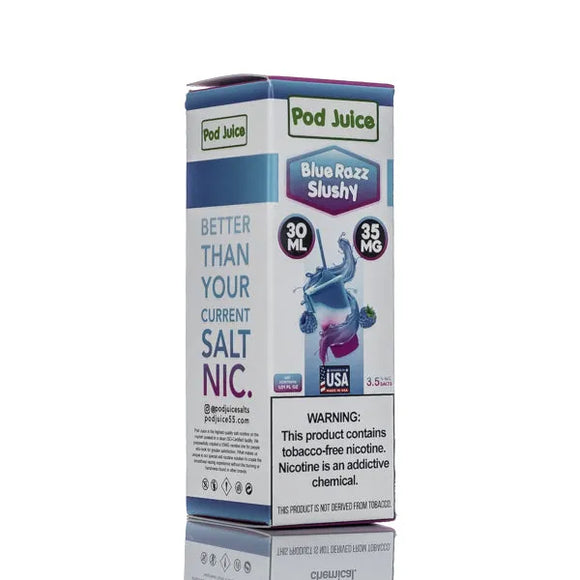 Pod Juice Salt - Blue Razz Slushy - 30ml