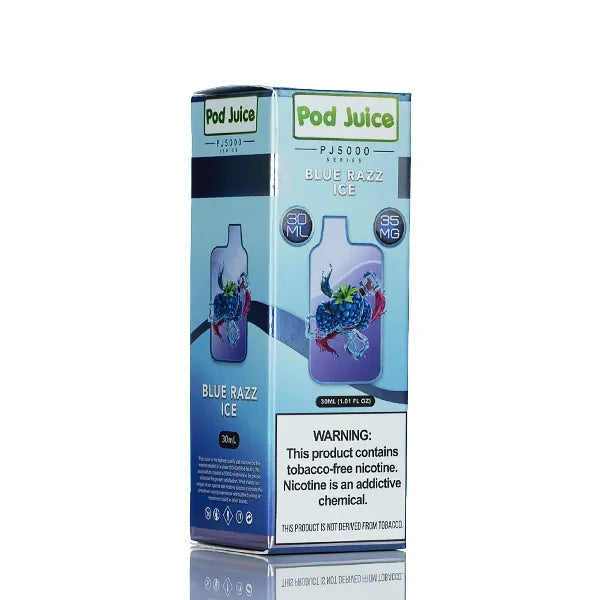 Pod Juice Salt PJ5000 - Blue Razz Ice - 30ml