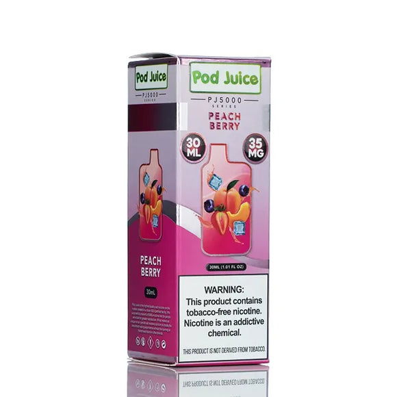 Pod Juice Salt PJ5000 - Peach Berry - 30ml