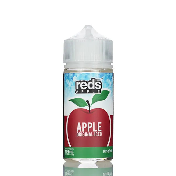 reds apple watermelon vape juice 7 Daze Reds Apple ICED - No Nicotine Vape Juice - 100ml