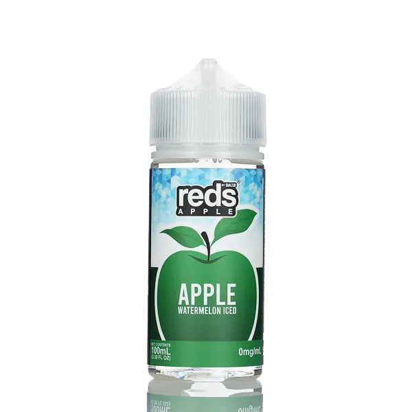 7 Daze Reds Apple ICED - No Nicotine Vape Juice - 100ml
