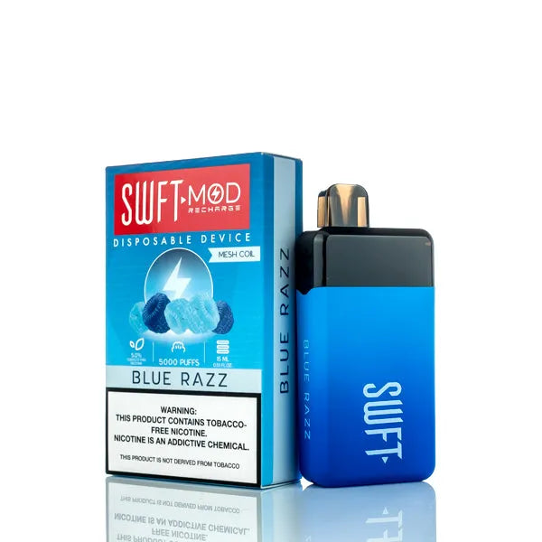 Blue Razz Swft SWFT Mod 5000 Puffs Rechargeable Disposable Vape | Vape Pen