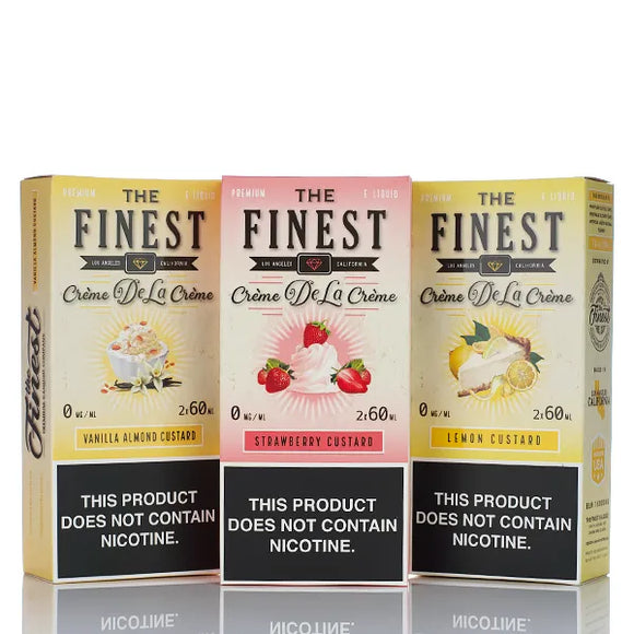 The Finest E-Liquid Creme De La Creme - No Nicotine Vape Juice - 120ml
