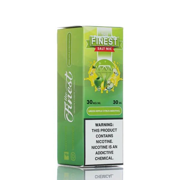 The Finest E-Liquid Salt Nic Green Apple Citrus Menthol 30ml | Pod Juice The Finest E-Liquid Salt Nic Green Apple Citrus Menthol 30ml | Pod Juice