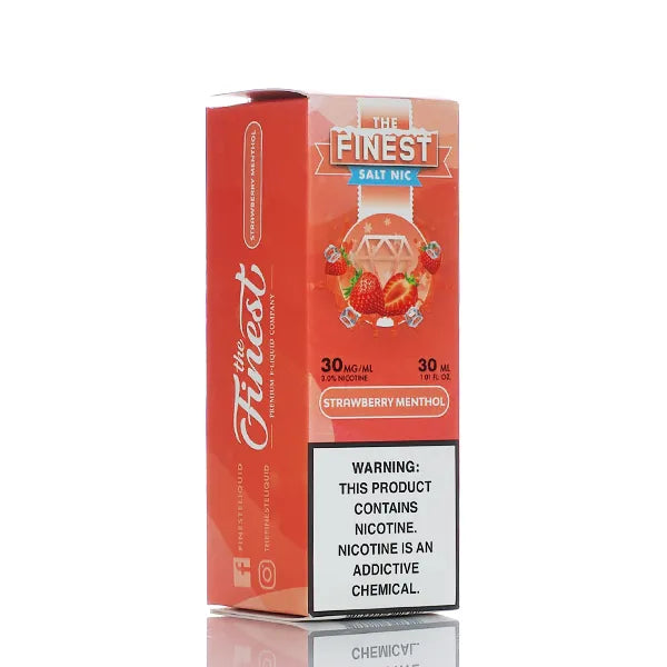 The Finest E-Liquid Salt Nic Strawberry Menthol 30ml | Pod Juice The Finest E-Liquid Salt Nic Strawberry Menthol 30ml | Pod Juice