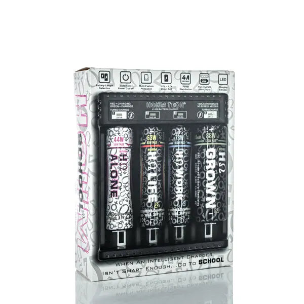 Hohm Tech Hohm School 4 Bay Battery Charger | Vape Chargers Hohm Tech Hohm School 4 Bay Battery Charger | Vape Chargers